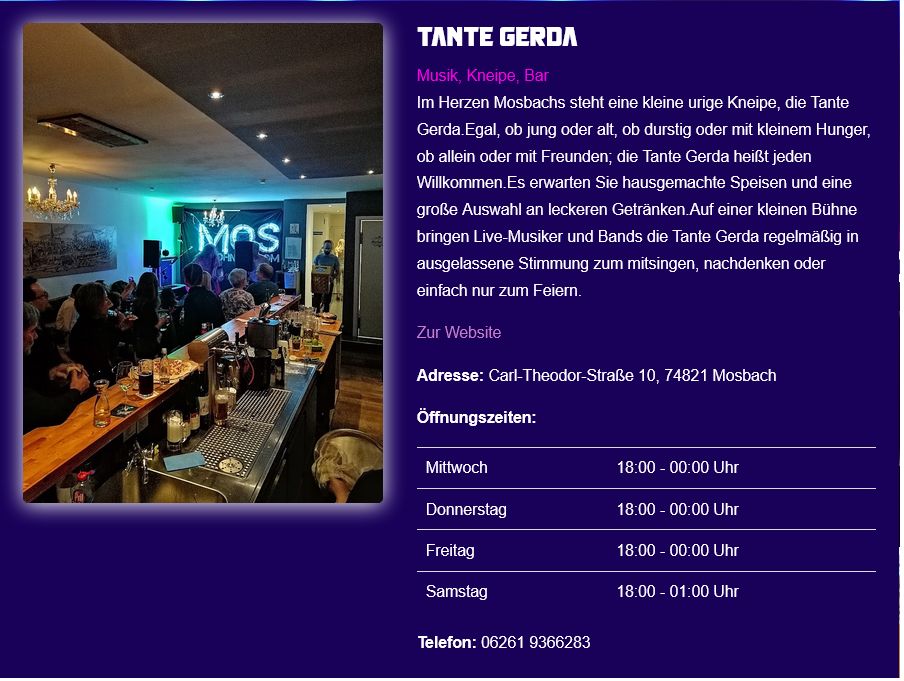 Popup Tante Gerda